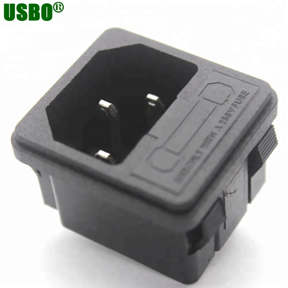 Блок питания переменного тока 10 А 250 В, предохранитель, штепсельный Вход iec 3, внутренний штифт