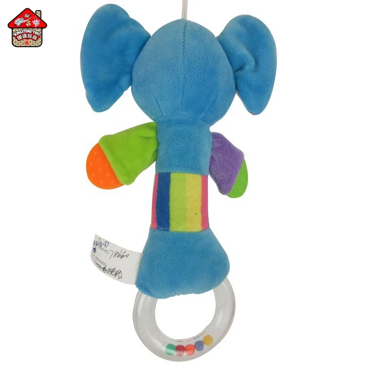 
Мягкие плюшевые детские погремушки, игрушки, плюшевый слон, детский ручной Колокольчик со звуком 