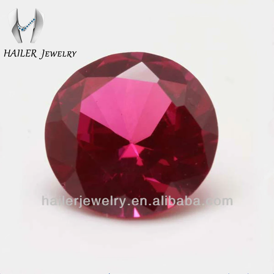 ラウンドカット合成ルビー石赤い宝石の名前 Buy 赤い宝石名 オリジナルルビー石 価格のルビ石 Product On Alibaba Com