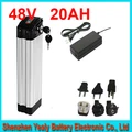 48V 20AH top discharge electric bike lithium battery 48V 700w bike battery Aluminum housing BMS and