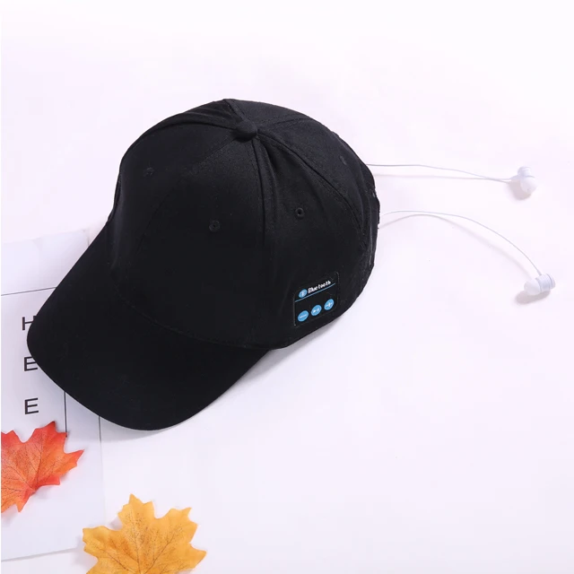 2020 Amazon New Fashion Calion Outdoor Wireless Headphone Music Hat Sports Sun Cap Custom Bluetooth 