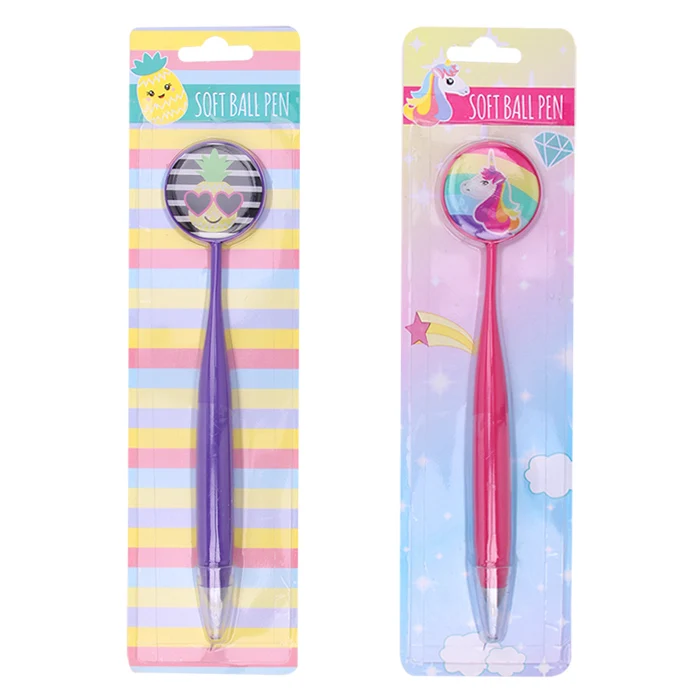 Ручка Licheng BP3395 с магнитом рекламная магнитная ручка резиновым покрытием в виде единорога для холодильника