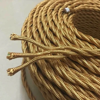 Cavo elettrico tessile 20M, cavo tessile per cavo di alimentazione
