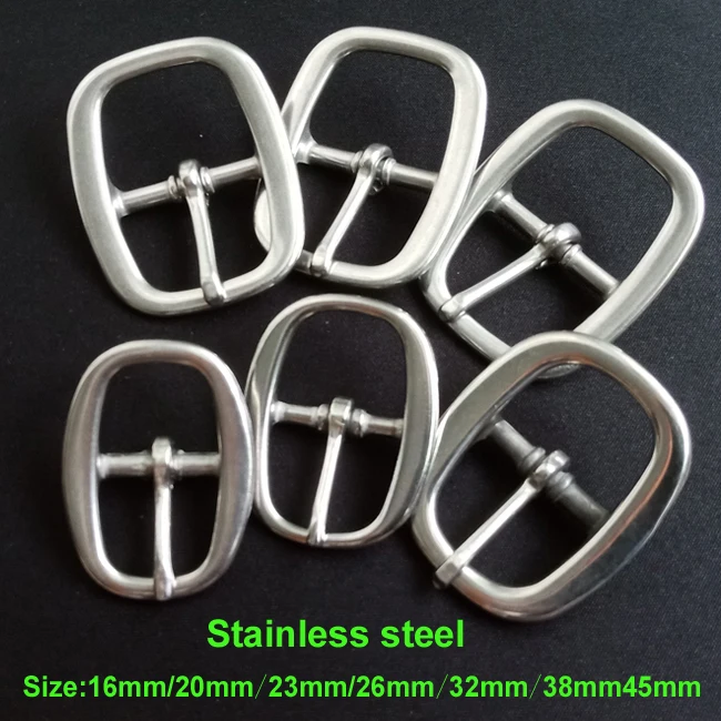 Lot of 6 Stainless Steel Cart Buckles Horse Tack Headstall Belts Hardware Sizes 