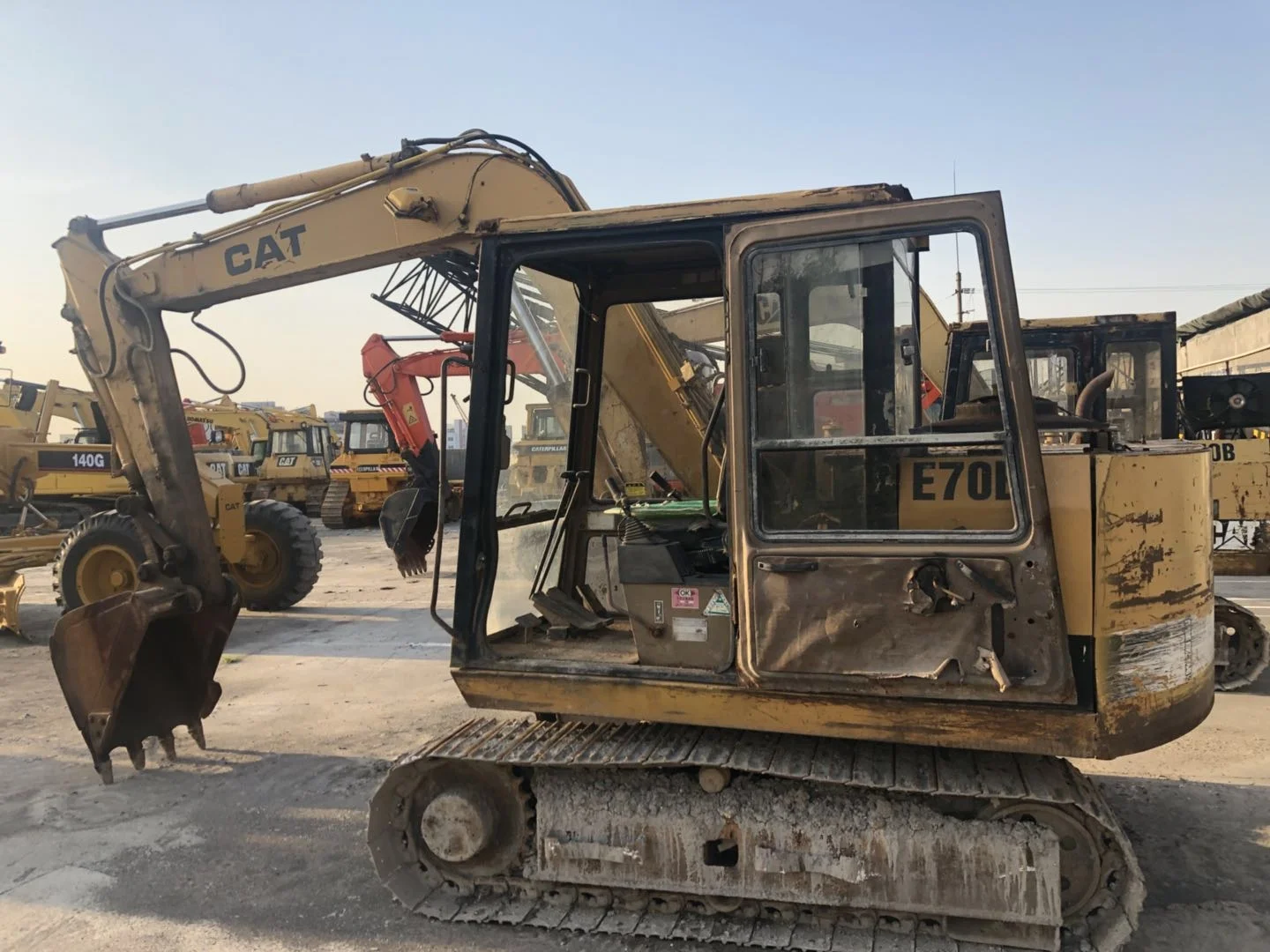 CAT EXCAVATOR USED E70B for SALE in SHANGHAI CHINA
