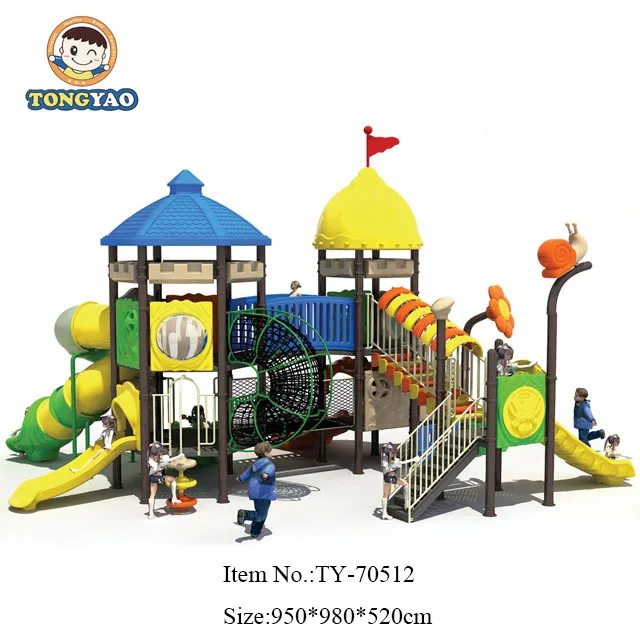 Cheap Price Kids Plastic Slides Fun Outdoor Playground Equipment