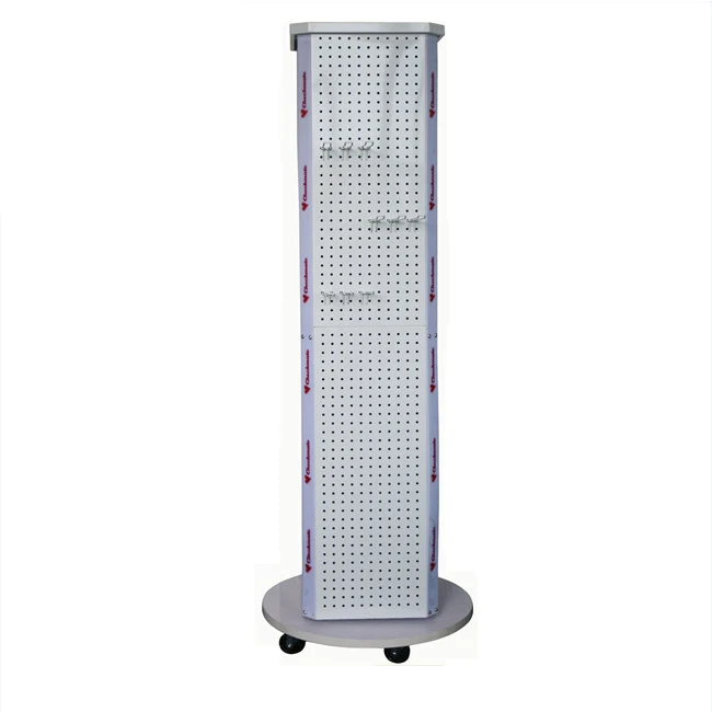 Floor Standing Rotating Pegboard Display Stand