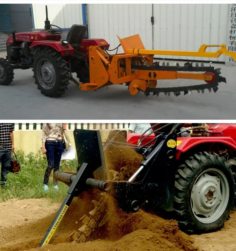 High Quality Pto Ditch Machine Tractor Trencher with CE for Sale