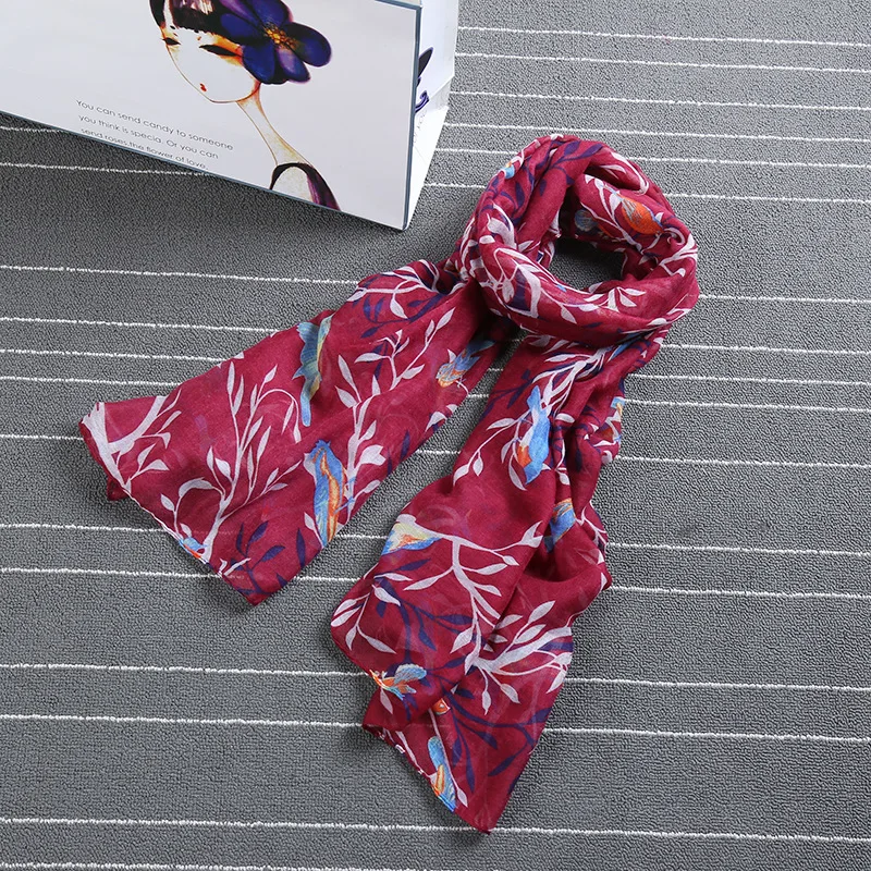 
Весенне-летний шарф из полиэстера с цифровой печатью 