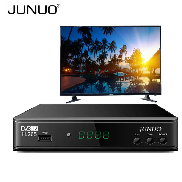 Factory Price TV Receiver Decoder DVB-T2 Receiver Direct TV Descrambler Full HD H.265 Set Top Box