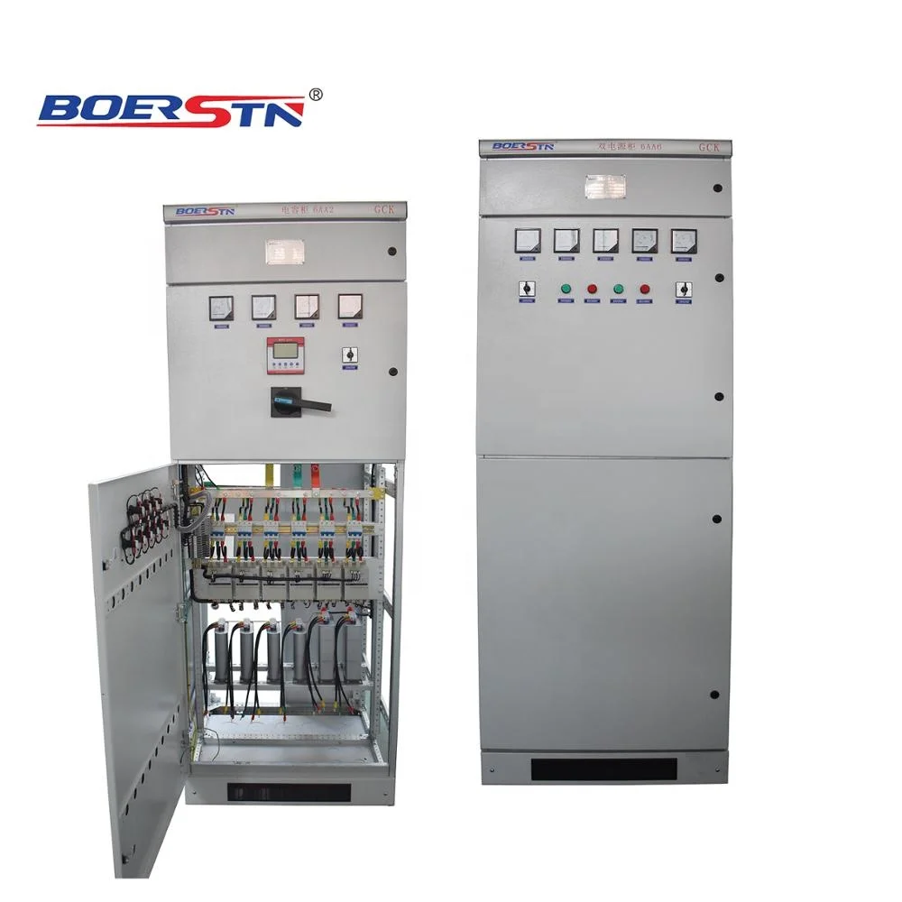 600KVAR Power Factor Compensator Panel Filtered Automatic Power Factor Correction APFC Unit Steel Distribution Box 12V AC