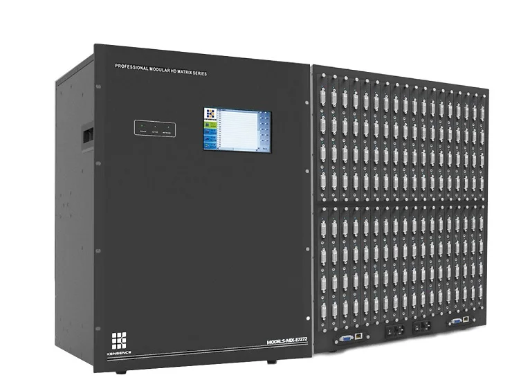 Cctv Video Matrix 8x8 16x16 32x32 72x72 Modular 4k 30hz Seamless Hdbaset SDI VGA Video hdmi matrix Switcher Over Cat6