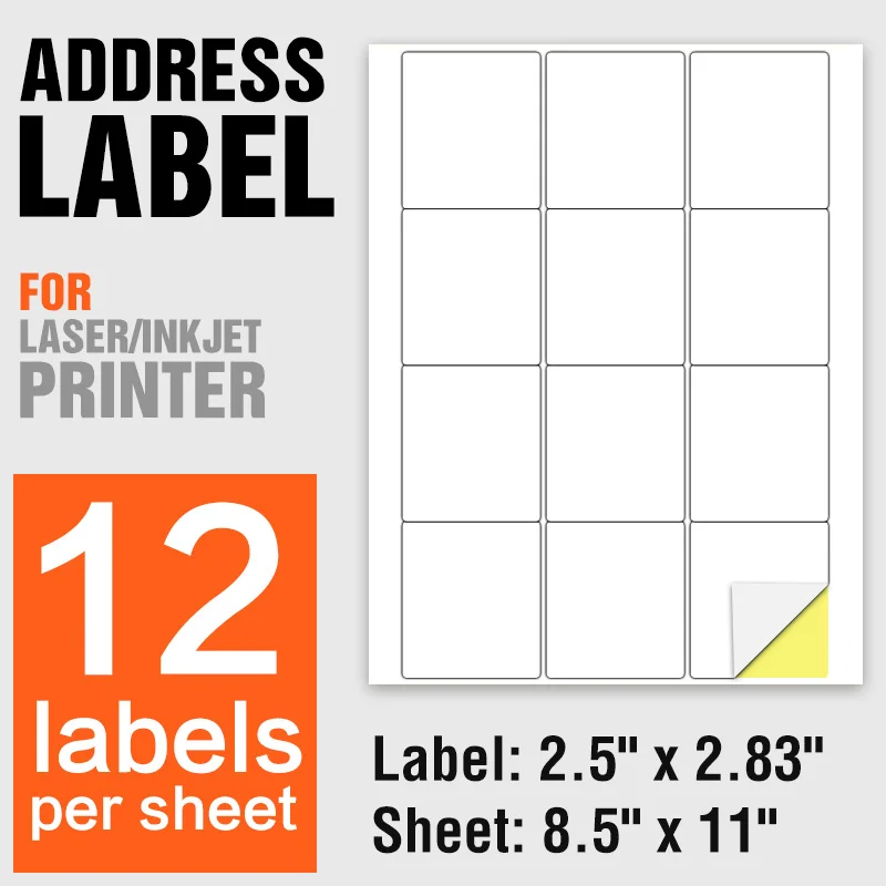 sticker label sheets