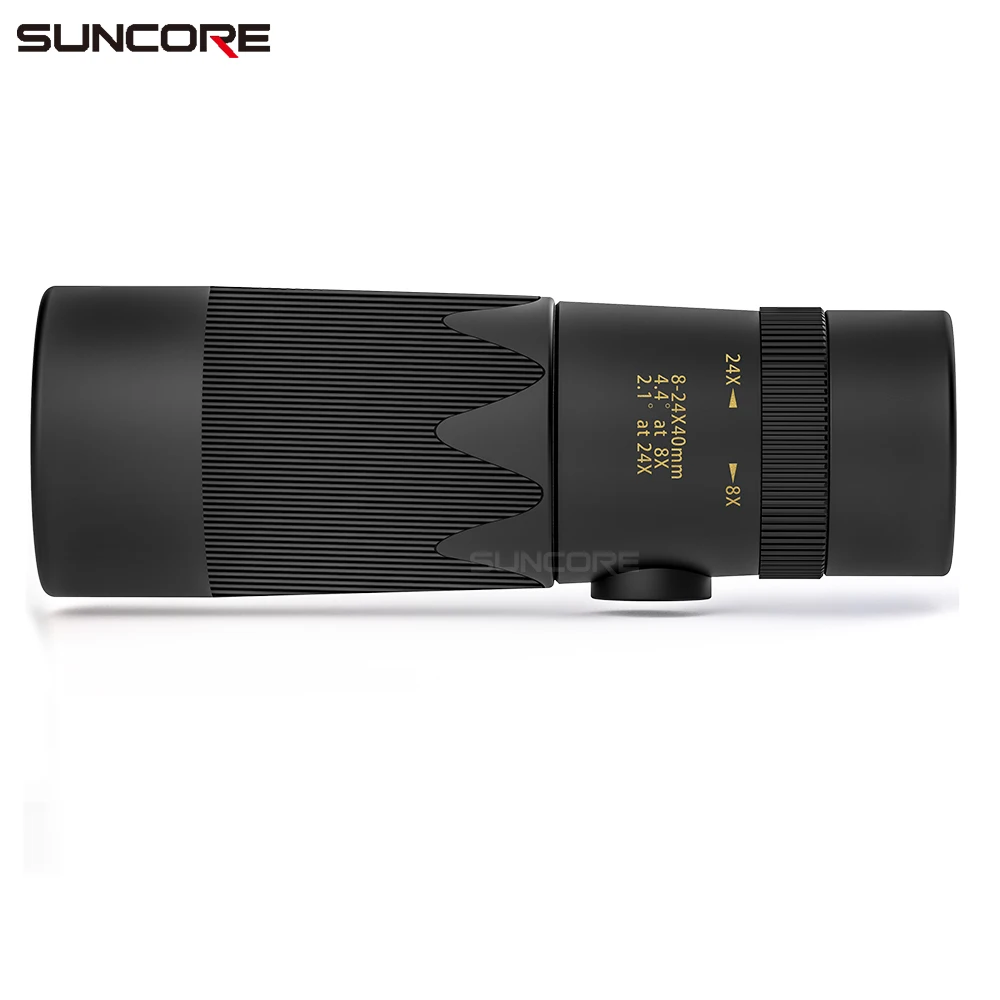SUNCORE зум Монокуляр телескоп 8-24X40 Двойной фокус оптика с многослойным покрытием объектива BAK4 Prism Зрительная труба с штативом и мобильного телефона