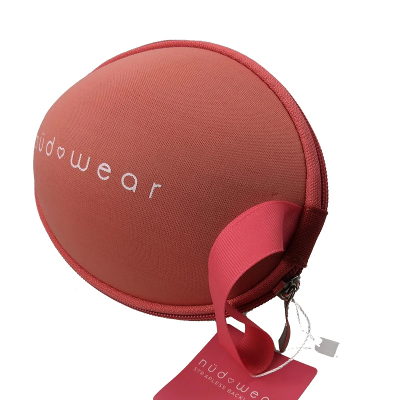 Розовый Силиконовый Органайзер на молнии для переноски бюстгальтера