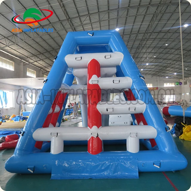 Summer Water Tower for Floating and Climbing High-Inflatable Water Jumping Tower with Water Blob Fun Ride-on Product