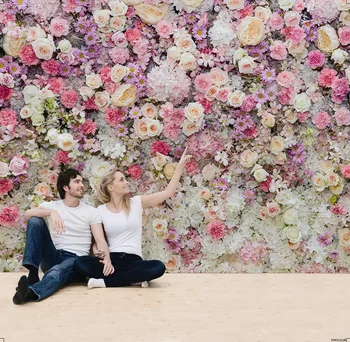 Kertas Dinding Bunga Mawar Cantik Cetak Digital Dukungan Kanvas - Buy