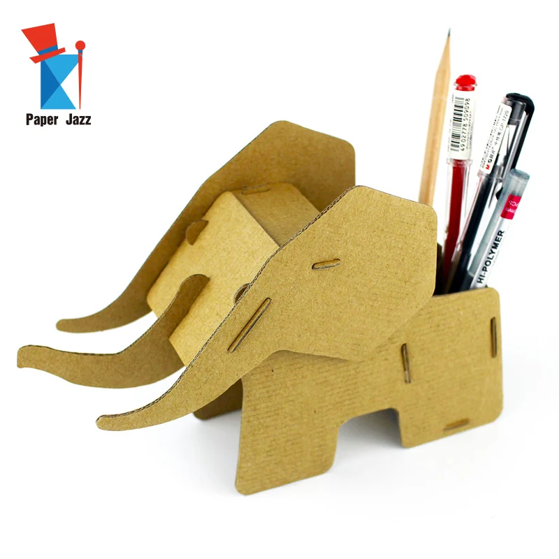 DIY Elephant Out Of McDonald's Cardboard Cup Holder - Cup Holders Recycled  Crafts 