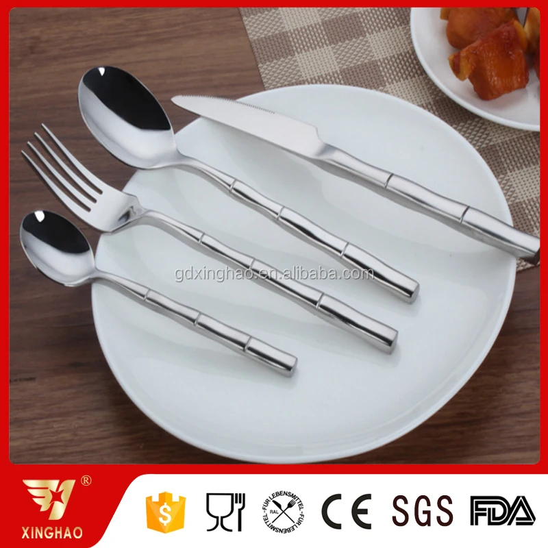 Bamboo Shape Cutlery with Round Handle - Sustainable & Stylish