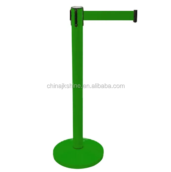 JK High Quality Passenger Line Crowd Control Retractable Belt Barrier/Interior Cordoning Off Ribbon Queue Barrier for Airport