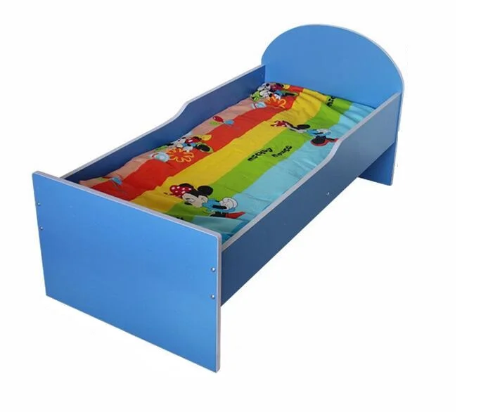 New Design Low Price Colorful Panel MDF Wooden Loft Bunk Bed Kids Bunk Bed for Kindergarten Furniture