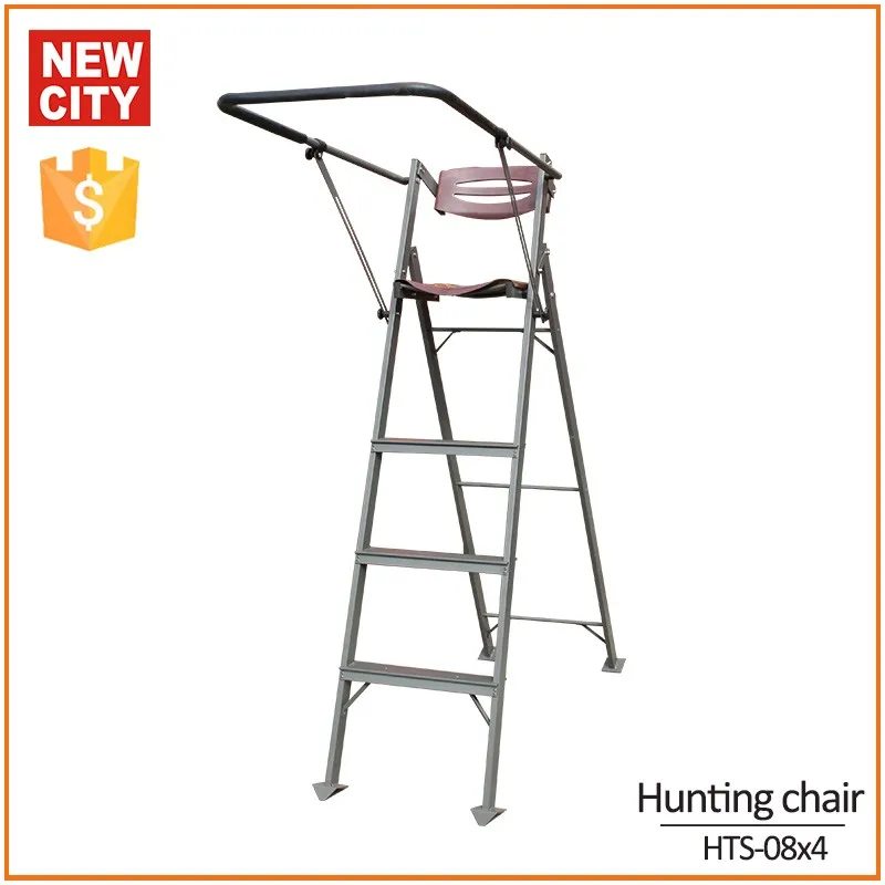 Good Price Outdoor Aluminum Hunting Ladder Stand For Hunting Hts08x4