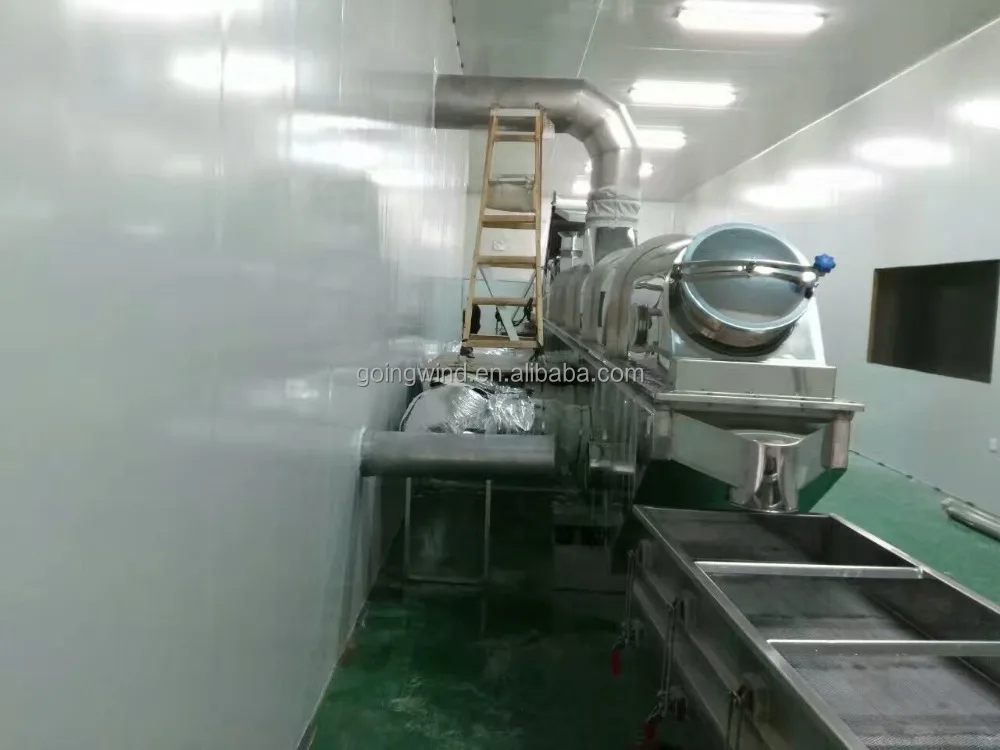 Automatic Vibrating Fluid Bed Drying Machine Continuous Vibration Fluidized Bed Dryer Dehydrator Dry Equipment for Sale