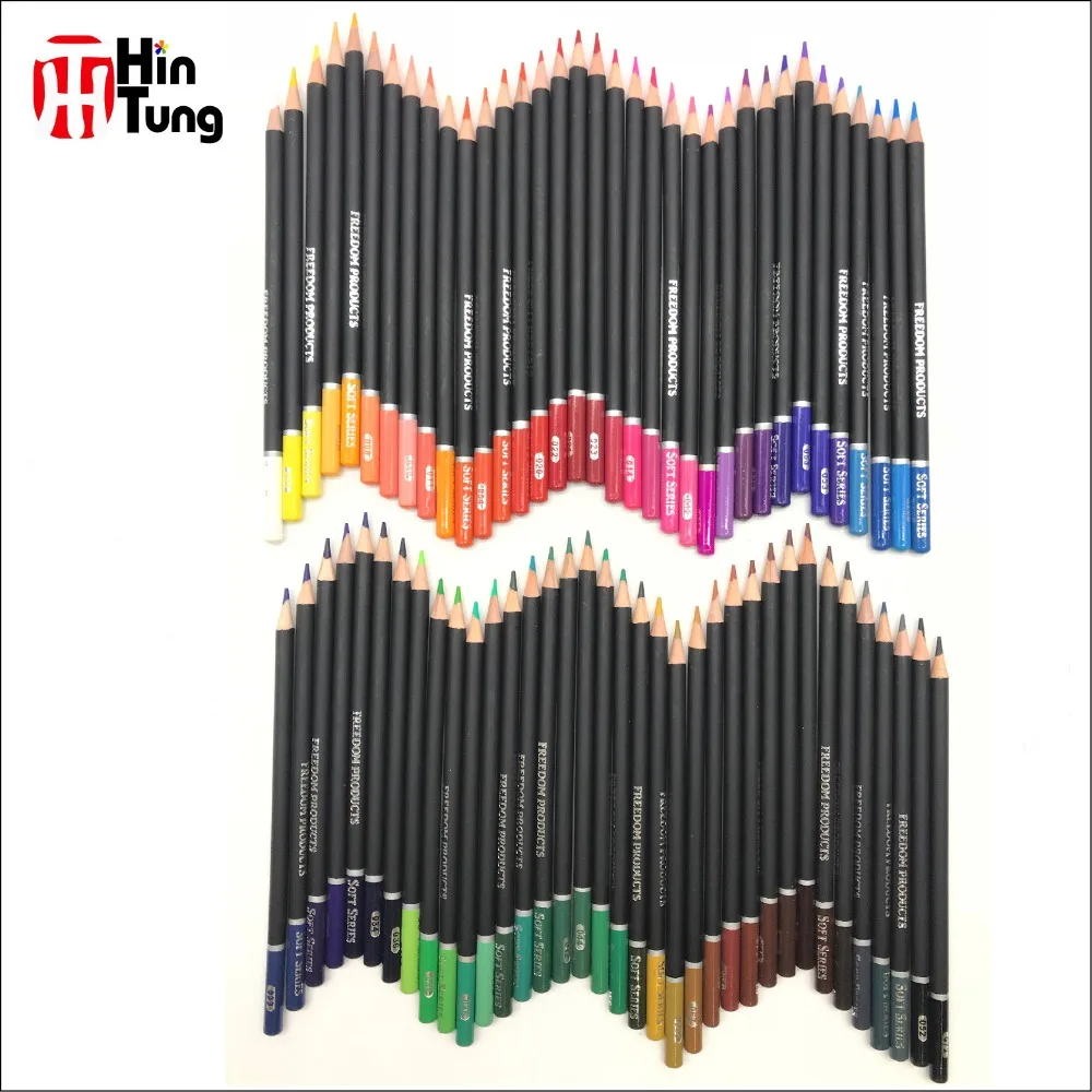 72 шт. высококачественные цветные карандаши премиум-класса в жестяной