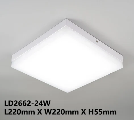 Square Round Sky Ceiling LED Panel Light 12 Watt 18 24 36 Design Surface Mounted