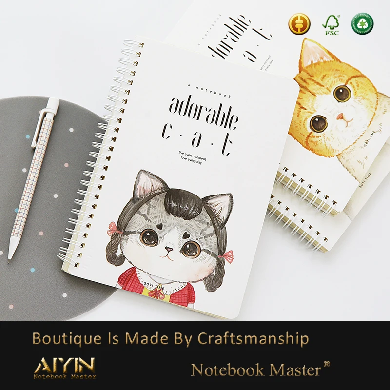 Маленький ежедневник, блокнот на спирали, индивидуальные заметки на спирали, маленький карманный блокнот маленького размера, Еженедельный дневник для девочек и детей