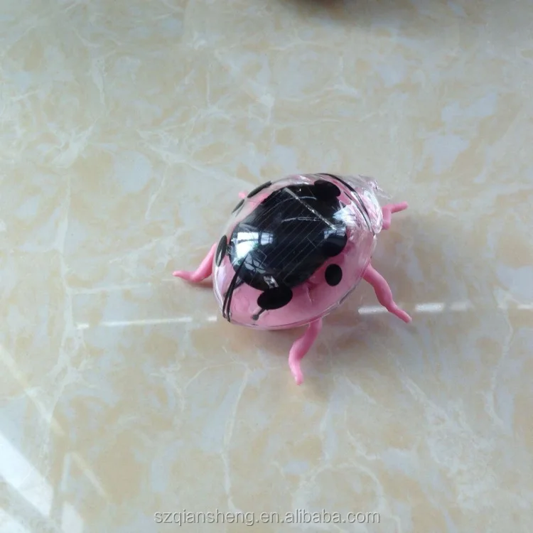 Высококачественные рекламные мини-игрушки в виде черного жука, образовательный забавный подарок на солнечной батарее для детей