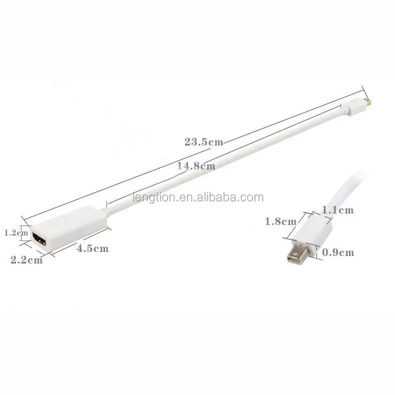 
Мини-порт дисплея к HDMI-адаптеру Thunderbolt DP HDMI AV HDTV адаптер для Mac 