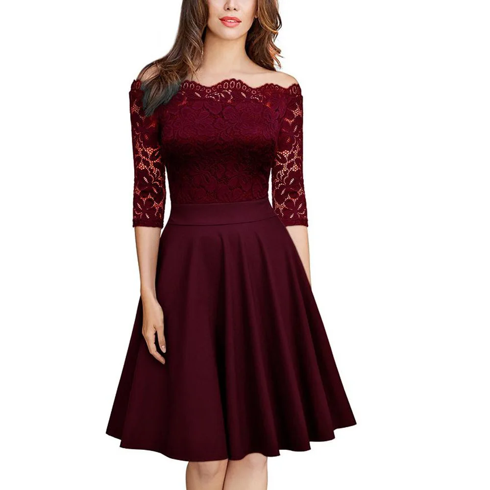 2018 Fashion Dresses Women Lady Formal Lace Office Party Casual Dresses  Round Neck Ruched Women Dress - Buy 2018 Fashion Lace Dresses,Lady Formal  Office Party Lace Dresses,Round Neck Ruched Lace Dress Product