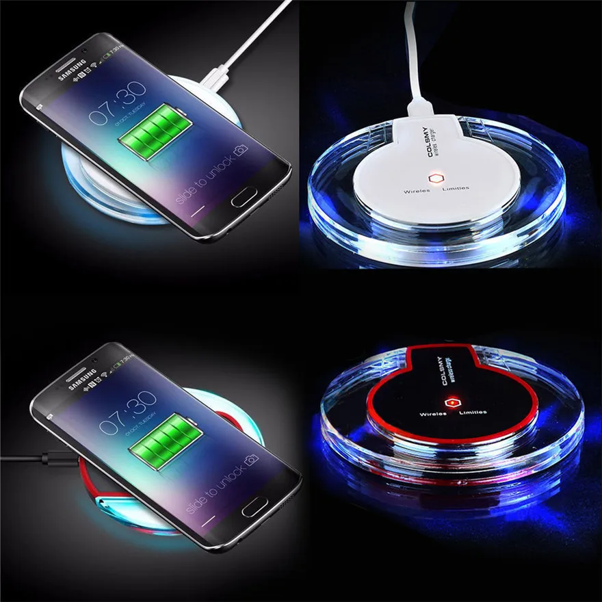 Diversiteit Lauw weg Fantasy Fashion Crystal Qi Wireless Charger Blue Light Crystal Charge Pad  Q7 For Samsung Iphone Huawei Xiaomi All Qi Devices - Buy Fast Wireless  Charger,Qi Wireless Charger,Universal Wireless Charging Pad Product on