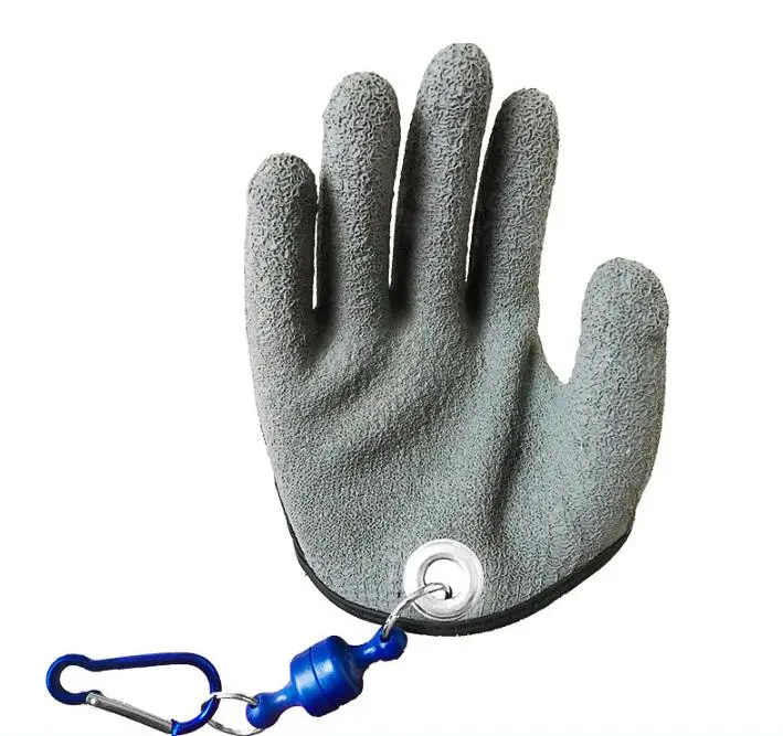 Professional Magnetic Anti-slip Fishing Catching Hunting Gloves Puncture Proof 