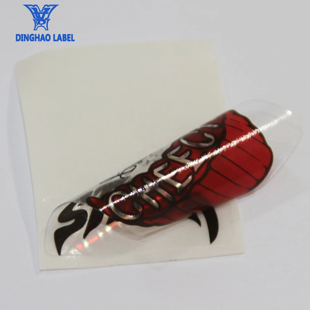 Оптовая продажа логотип печати прозрачный бумаги наклейки этикетки печать