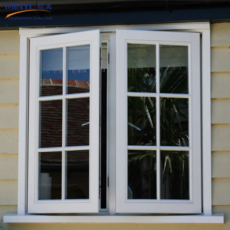 Iron Window Grill Design Price for Aluminum Window Double Glazed Casement Window