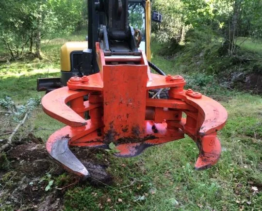 8t Stump Shear Excavator Hydraulic Wood Q345B NM400 Material