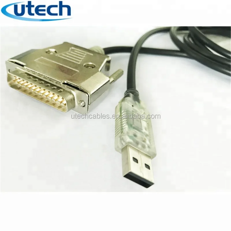 thumbnail image 2 of BlueMax49ers Fadal CNC DNC USB Cable – FTDI Chip, Software Flow Control, DB25 Female (CNC-SW-25F) 2 of 4