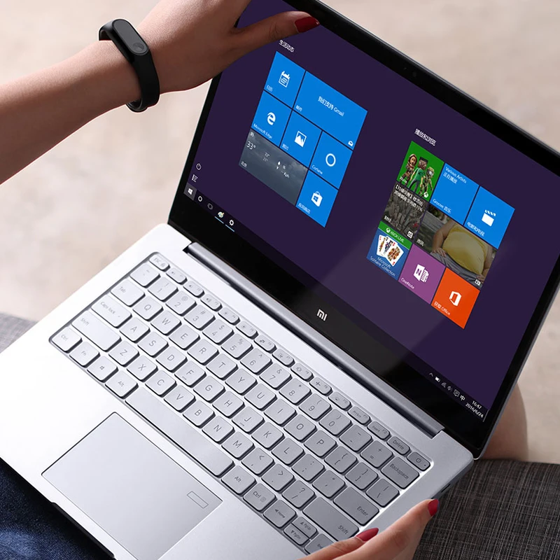 Оригинальные Xiaomi Mi Notebook Air 13,3 дюймов Mi ноутбук распознавать отпечатки пальцев на i5-8250U Intel Core 8GB 256GB SSD