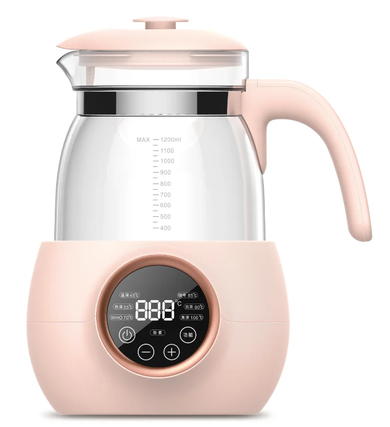 Electric Glass Jar 1200ml 800w Keep Warm 45/55/70/85/90 Temperature For