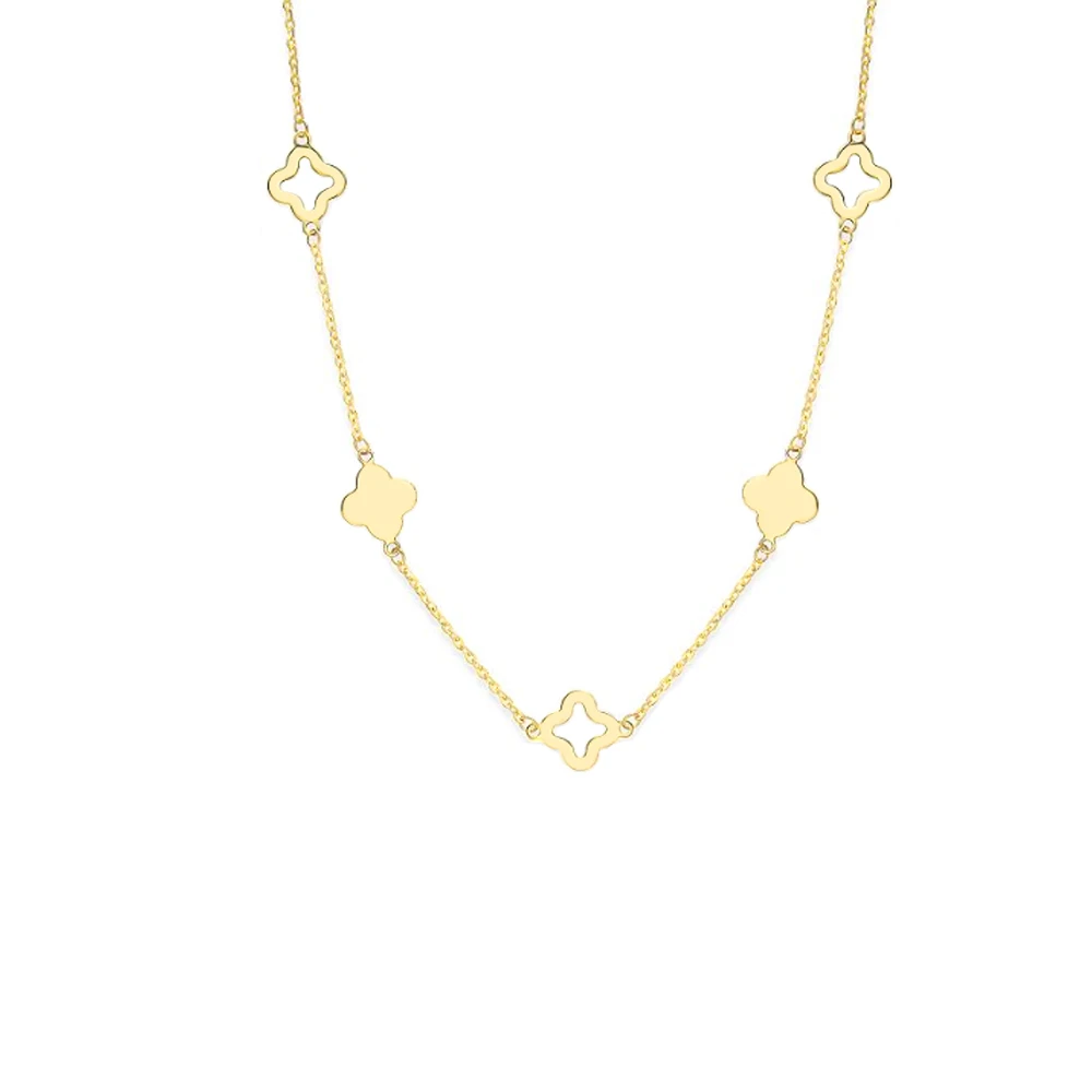Elegant Gold Lucky Clover Station 