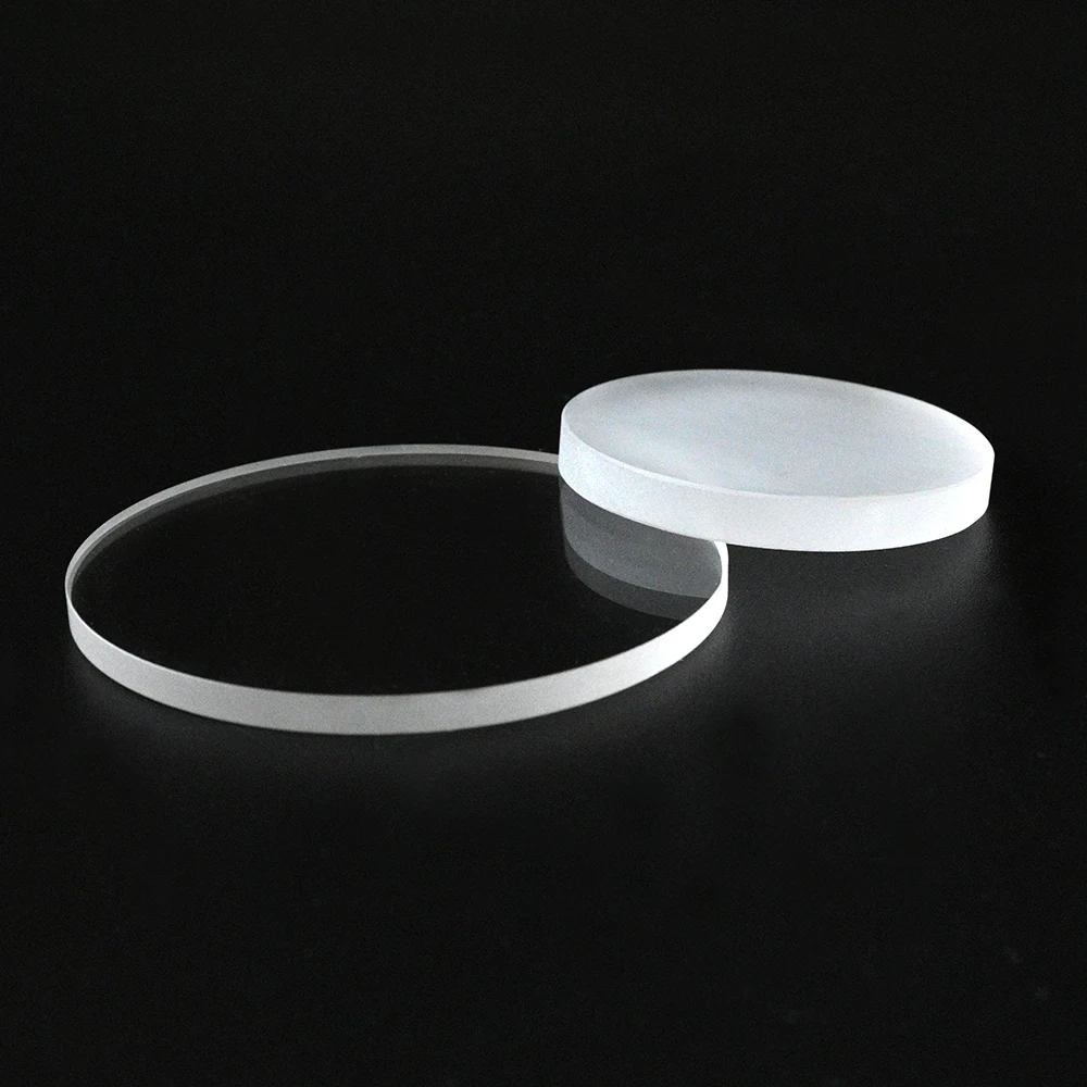 SUCCESS Clear Circular Glass Plate Transparent Fused Silica Plate Quartz Glass Substrate