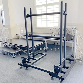 Aluminum black Truss led screen wall ground support stand