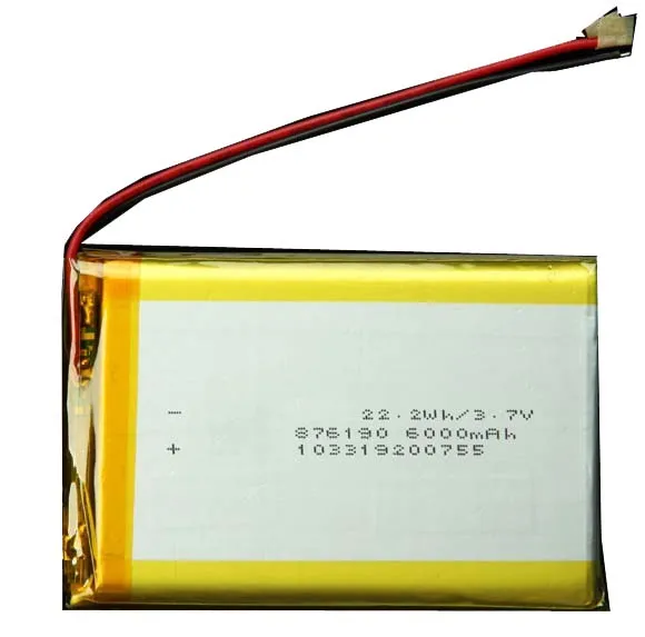 China battery supplier li-polymer battery 8000mah 3.7v battery for tablet PC 7566121