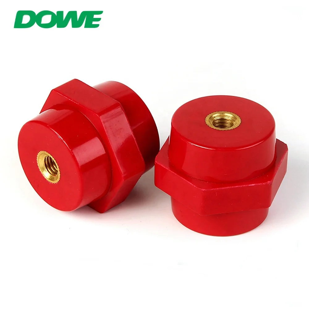 Cheep Price Red Color SEP3532 DMC Low Voltage Electrical Insulators Conical Busbar Insulators Electric Insulator Blocks