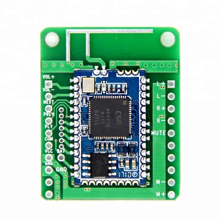 Bluetooth 5.0アンプボード2x5Wプリアンプステレオ3.7-5V入力