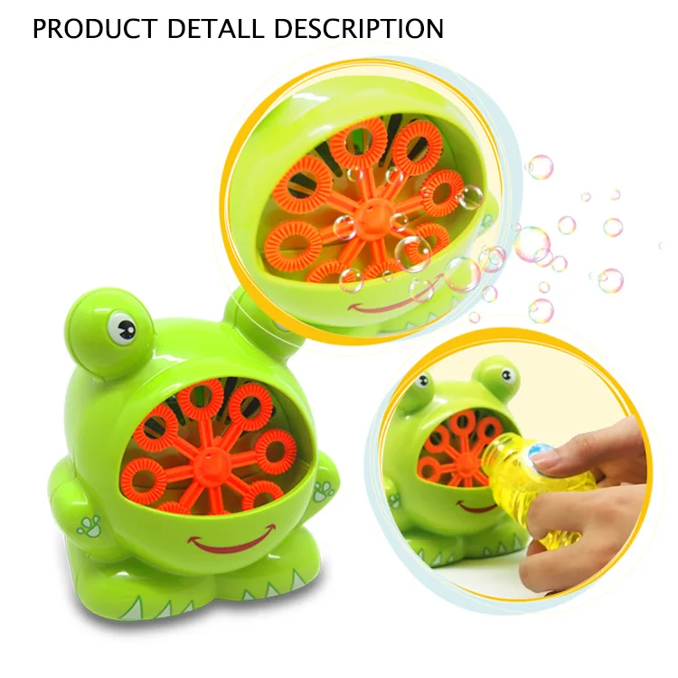 Frog Bubble Machine 120ml Battery Operated Water Bubble Toy - Buy ...