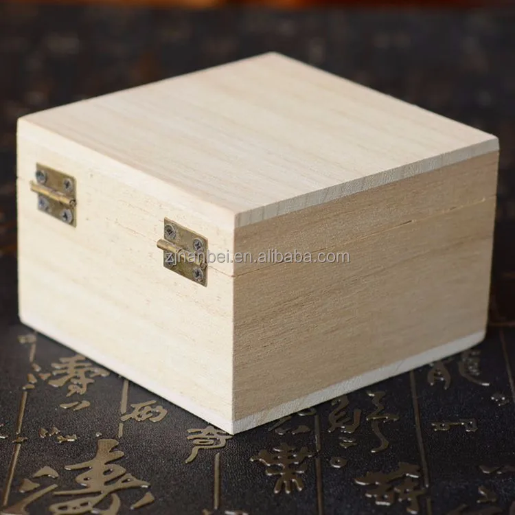 unfinished hinged lid small wooden boxes