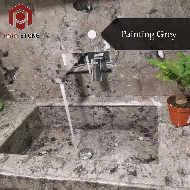 product hotel engineering china painting grey marble tile-1